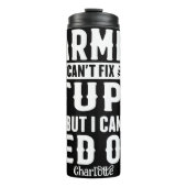 農家の知恵食べ物を与え愚か者 タンブラー (正面)