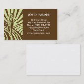 農家の種まきの種は分野を耕しました 名刺 (正面/裏面)