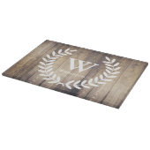 農家の納屋の木製の白い月桂樹の姓 カッティングボード (角)