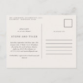 農家の素朴スタッフ性別が赤ちゃんシャワーを明かす 案内ポストカード (裏面)