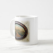 農家の絵画のマグ コーヒーマグカップ (正面左)