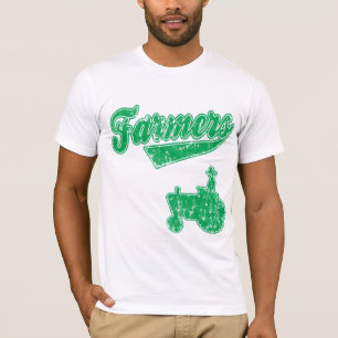 農家の緑のトラクター Tシャツ