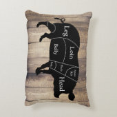 農家の肉屋グラフピグウッドプランクス アクセントクッション (裏面(縦))