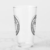 農家の農場新しい牛イラストレーション タンブラーグラス (左)