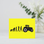 農家の進化農業ファームトラクタドライバ ポストカード (スタンド正面)