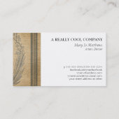 農家の酪農場の家禽は袋バーラップを食べ物を与えます 名刺 (裏面)