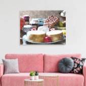 農家の食べ物 キャンバスプリント (インサイチュ (リビング))