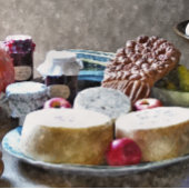 農家の食べ物 キャンバスプリント