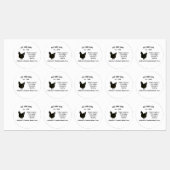 農家の鶏の卵を追加の名前の年の住所コンタ ラベル (シート)