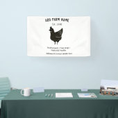 農家の鶏の卵を追加の名前の年の住所コンタ 横断幕 (トレードショー)