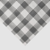 農家の黒く及び白いバッファローの格子縞のティッシュペーパー 薄葉紙 (詳細)