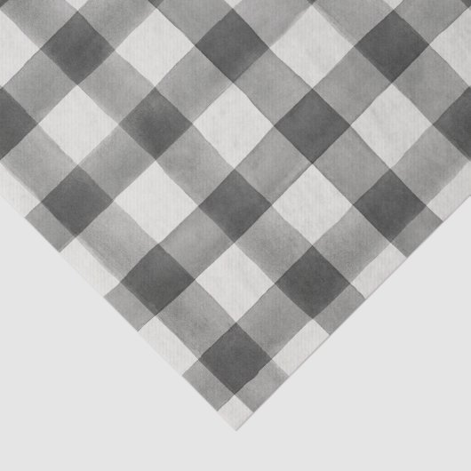 農家の黒く及び白いバッファローの格子縞のティッシュペーパー 薄葉紙 (詳細)