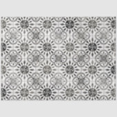 農家の黒と白のタイル素朴の切り離し 薄葉紙 (正面)