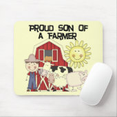 農家のTシャツおよびギフトの誇り高い息子 マウスパッド (マウス)