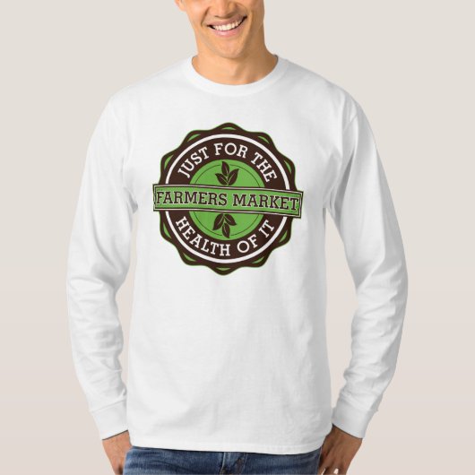 農家はそれの健康のためにちょうど販売します Tシャツ (正面)