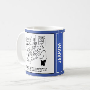 農家はシェパードのパイを持っていた。カントリーパブ コーヒーマグカップ