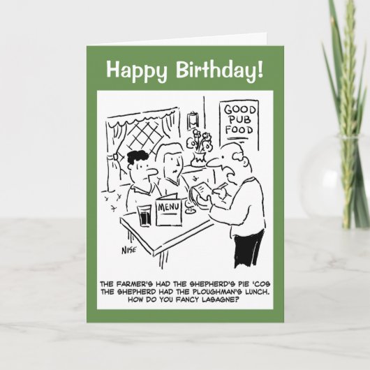 農家はシェパードのパイを持っていた カード (正面)