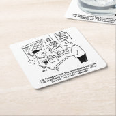 農家はシェパードのパイを持っていた スクエアペーパーコースター (アングル)