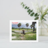 農家はプレアダックの彼のフィールドで ポストカード (スタンド正面)