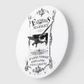 農家は大きい台所柱時計のあたりで販売します ラージ壁時計 (傾斜)