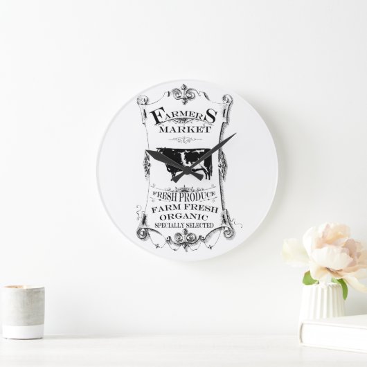 農家は大きい台所柱時計のあたりで販売します ラージ壁時計 (ホーム)