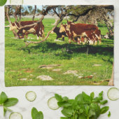 農家は牛が木を必要としていることに注意を払いなさい。 キッチンタオル (折り畳み)