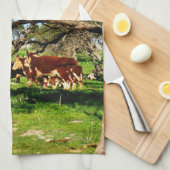農家は牛が木を必要としていることに注意を払いなさい。 キッチンタオル (四つ折り)