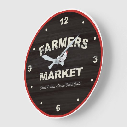 農家は素朴な台所時計を販売します ラージ壁時計 (傾斜)