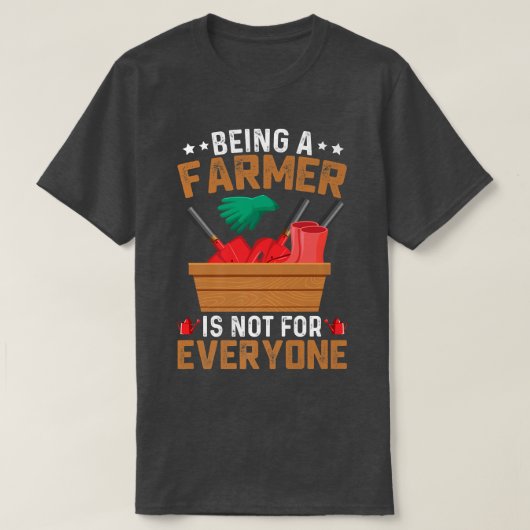 農家は誰にとってもおもしろい農業 Tシャツ (デザイン正面)