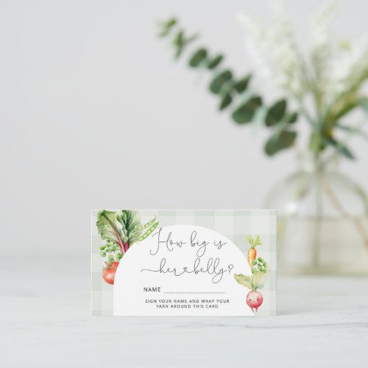 農家は野菜を売り出すママのおなか エンクロージャーカード (スタンド正面)