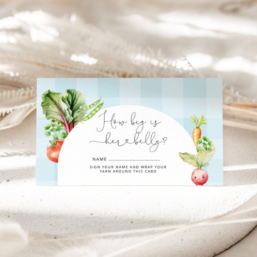 農家は野菜を売り出すママのおなか エンクロージャーカード