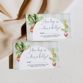 農家は野菜を売り出すママのおなか エンクロージャーカード