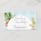 農家は野菜を売り出すママのおなか エンクロージャーカード (正面)