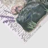 農家みすぼらしいシックな牛と子牛 薄葉紙 (詳細)