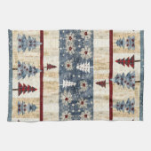 農家をテーマにしたクリスマスフロッシーの森 キッチンタオル (横)