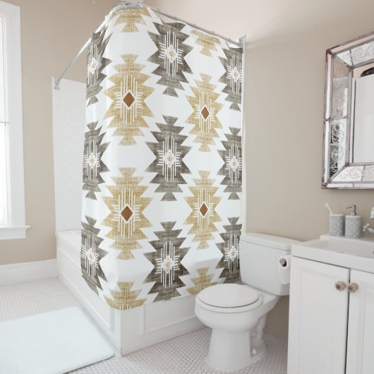 農家アステカ シャワーカーテン (インサイチュ)