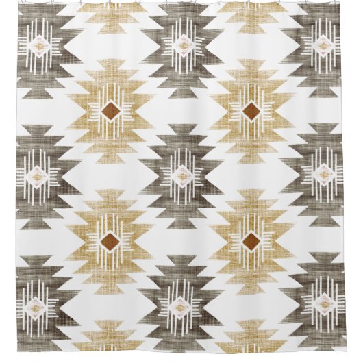 農家アステカ シャワーカーテン (正面)