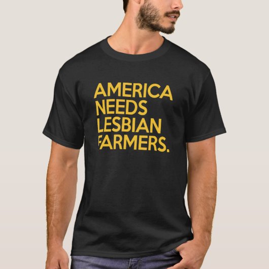 農家アメリカニーズLesbian農家 Tシャツ (正面)