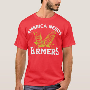 農家アメリカ農家トウモロコシ農業 Tシャツ