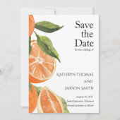 農家イタリアンの結婚式の日付の保存 招待状 (正面)