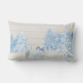 農家ウィンタースノーホワイトクリスマスファミリー名 ランバークッション (裏面)