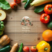 農家エレガント市場ベビーシャワー アクリル招待状