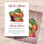 農家オフザマーケット生バスケットブライダルシャワー 招待状