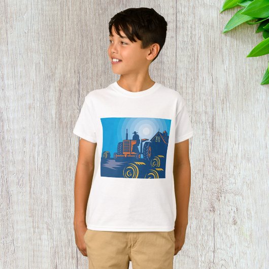 農家オンアトラクター Tシャツ