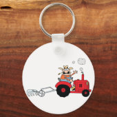 農家オンザトラクターキーチェーン キーホルダー (正面)