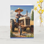 農家オントラクター カード (黄色い花)