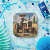 農家オントラクター ペーパープレート (パーティー)