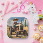 農家オントラクター ペーパープレート (パーティー)