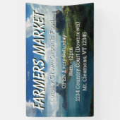 農家カスタム市場景観バナー 横断幕 (縦)