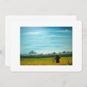 農家カノーラファーム結婚式招待状 (正面/裏面)